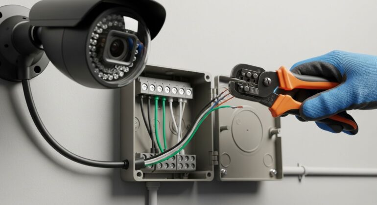 Güvenlik Kamerası Elektrik Bağlantısı